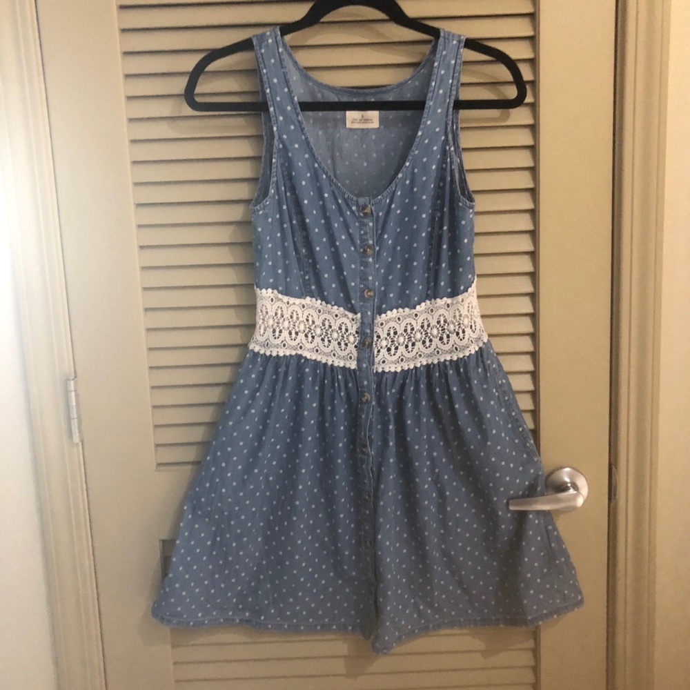 PINS & NEEDLES - CHAMBRAY CROCHET SUNDRESS - Picture 4 of 8